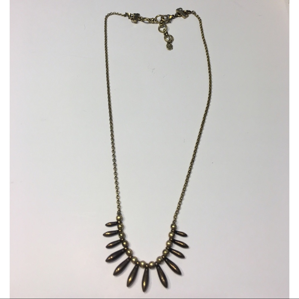 Lucky brand Boho gold / black necklace